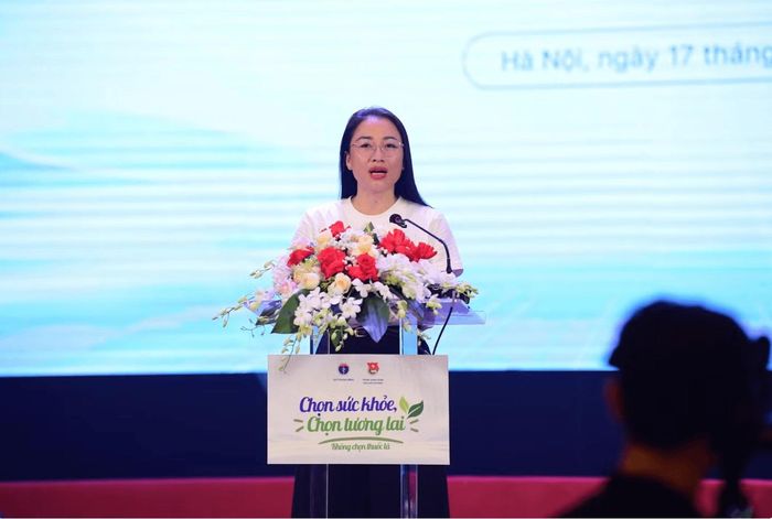 TS.BS Trần Khánh Thu, Giám đốc Quỹ Phòng bệnh (Bộ Y tế) phát biểu tại chương trình.