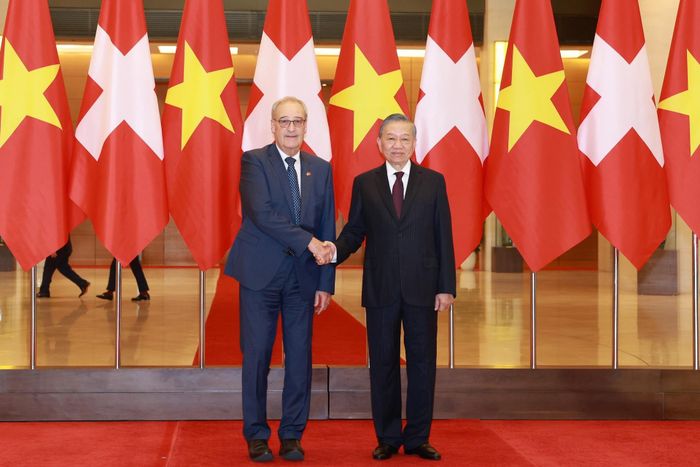 Tổng Bí thư, Chủ tịch nước Tô Lâm và Tổng thống Thụy Sĩ Guy Parmelin