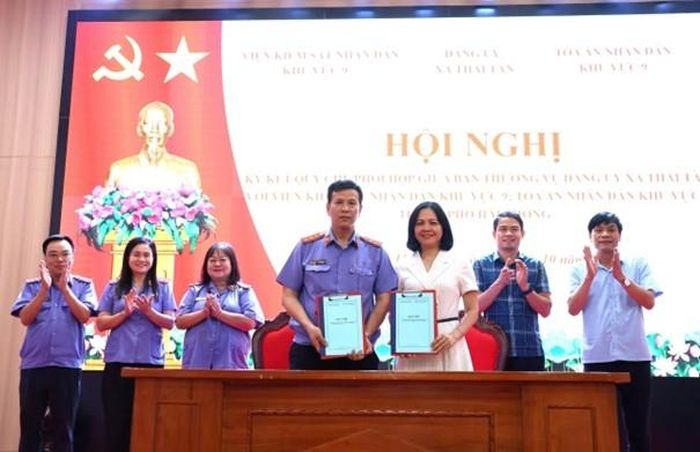  Đại diện hai cơ quan tại lễ ký kết Quy chế phối hợp.