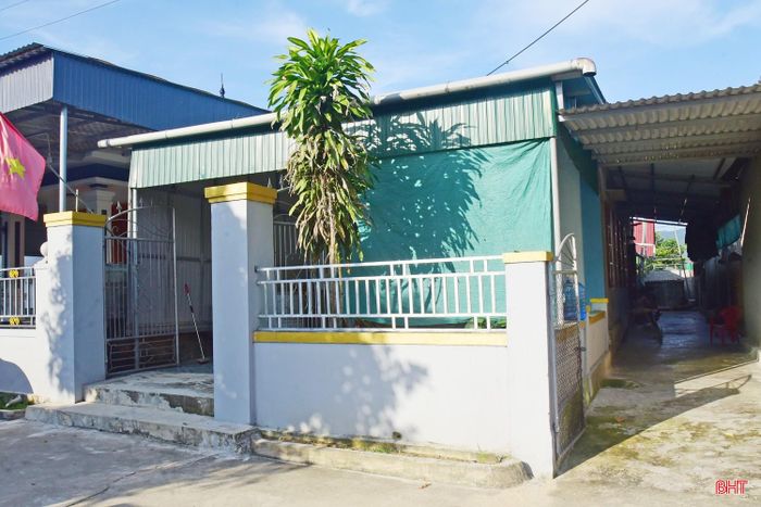 Ngôi nhà của gia đình ông Mai Chí Bình (thôn Mai Lâm) được hỗ trợ xây dựng vào năm 2023.