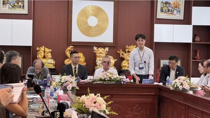 Ông Shih Cheng-Tai, Phó Giám đốc Trung tâm Nghiên cứu và Phát triển Máy móc Chính xác Đài Loan (PMC), phát biểu tại sự kiện, nhấn mạnh việc thúc đẩy ứng dụng công nghệ sản xuất thông minh và tăng cường hợp tác công nghiệp giữa Đài Loan và Việt Nam.