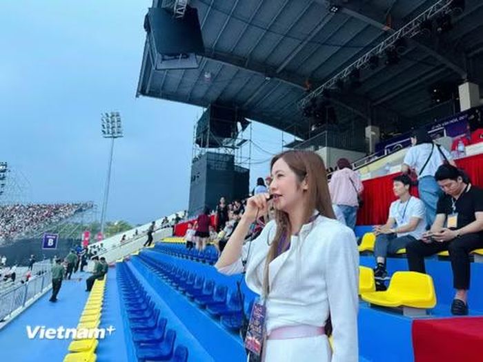 Tổng đạo diễn Lê Hải Yến đồng thời là tác giả kịch bản. (Ảnh: CTV/Vietnam+)