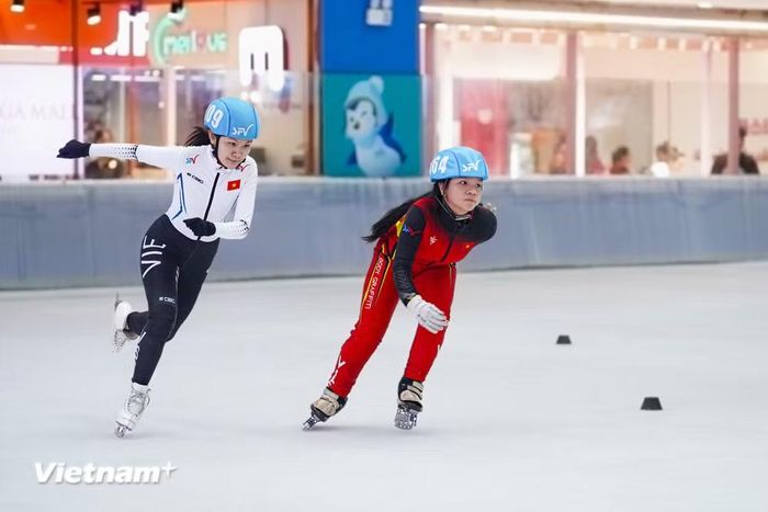 Giải đấu là nền tảng để phát triển lực lượng trẻ và mở ra triển vọng tích cực cho trượt băng Việt Nam trong những năm tới. (Ảnh: Việt Anh/Vietnam+)