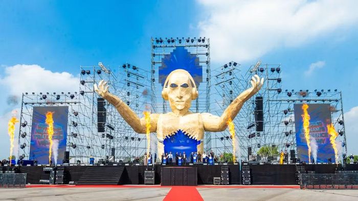 Triển lãm Quốc tế các thiết bị biểu diễn chuyên nghiệp - Plase Show Hà Nội 2026 chính thức khai mạc tại Hà Nội. (Ảnh: Minh Sơn/Vietnam+)