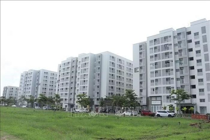 Nhà ở xã hội Nam Long 2, thành phố Cần Thơ đã được đưa vào khai thác bổ sung nguồn cung lớn cho người thu nhập thấp và các nhóm đối tượng chính sách trên địa bàn. Ảnh: Thu Hiền/TTXVN