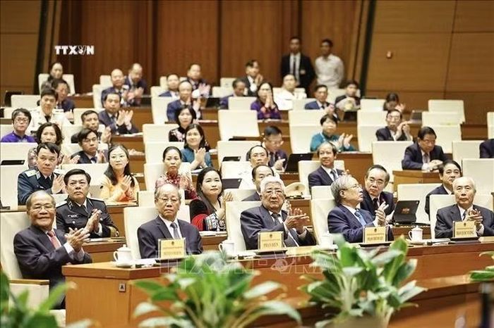 Các đại biểu dự khai mạc Kỳ họp thứ hai, Quốc hội khóa XVI. Ảnh: Doãn Tấn/TTXVN