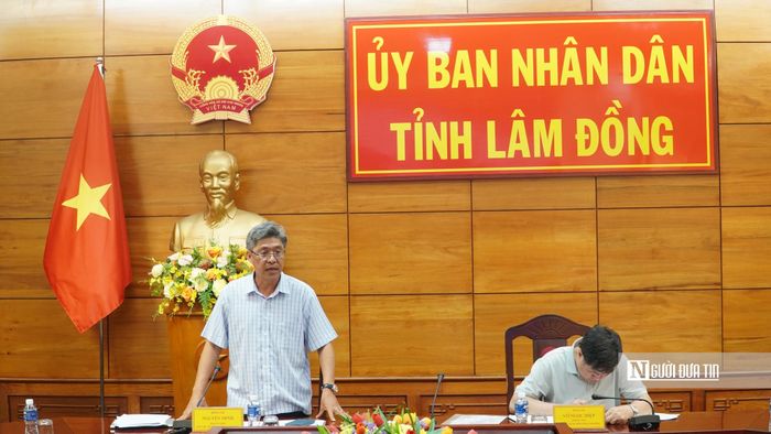Ông Nguyễn Minh, Phó Chủ tịch UBND tỉnh Lâm Đồng kết luận cuộc họp.