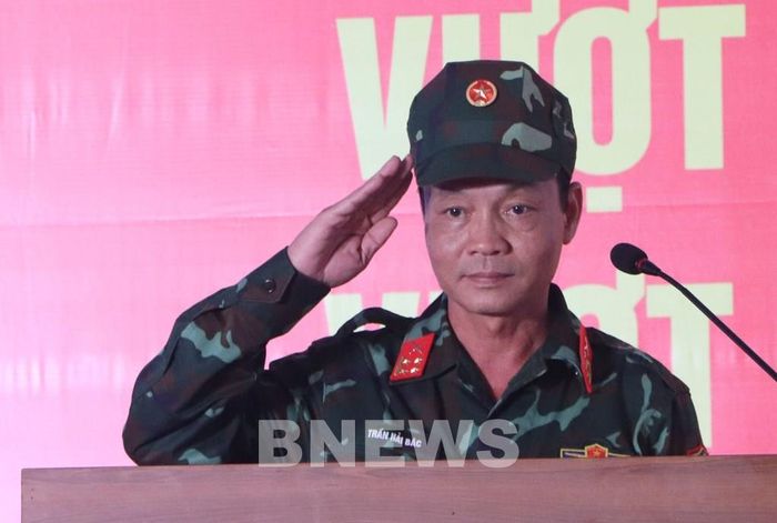 Đại tá Trần Hải Bắc, Giám đốc Ban Điều hành Trường Sơn Nam phát biểu. Ảnh: Tuấn Phi-TTXVN