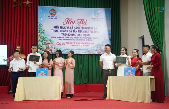 Hội LHPN xã Như Xuân tổ chức Hội thi "Kiến thức và kỹ năng công nghệ số trong quảng bá sản phẩm địa phương trên không gian mạng"
