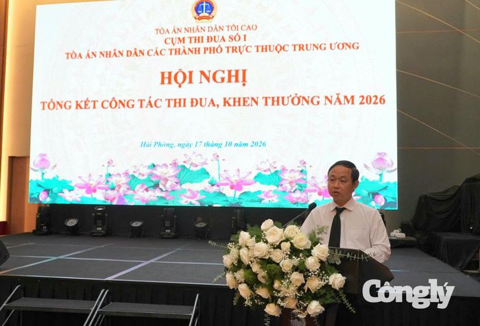 Phó Chánh án TANDTC Nguyễn Biên Thùy phát biểu chỉ đạo tại hội nghị.