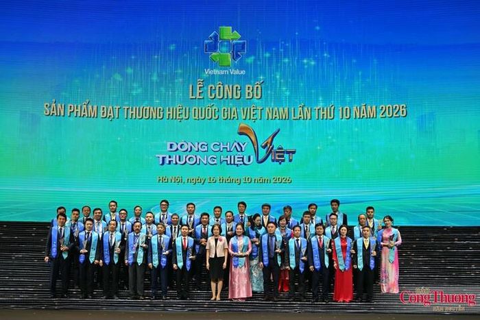Các doanh nghiệp có sản phẩm đạt Thương hiệu quốc gia Việt Nam lần thứ 10 năm 2026.