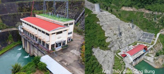Hai nhà máy Thủy điện Sông Bung 2 và Sông Bung 4 – thuộc Công ty Thủy điện Sông Bung.