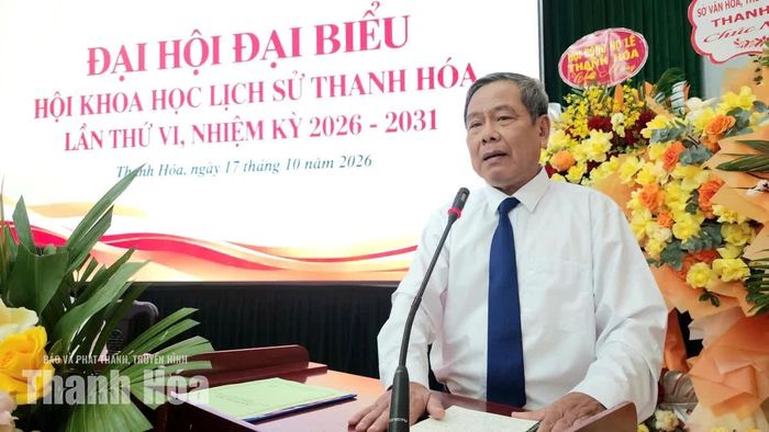 PGS.TS Nguyễn Đức Nhuệ, Phó Chủ tịch Hội KHLS Việt Nam phát biểu tại Đại hội.