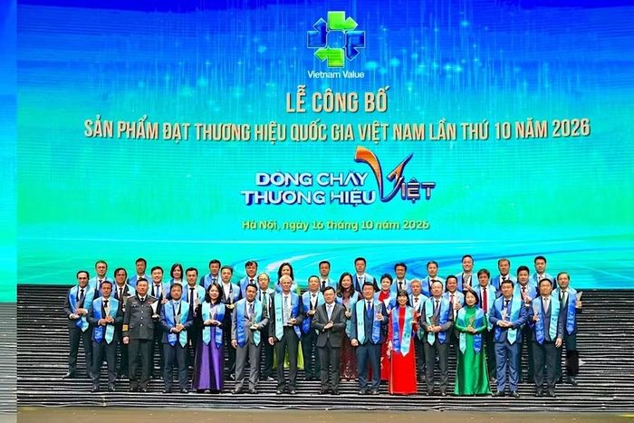 Các doanh nghiệp được vinh danh Thương hiệu quốc gia năm 2026. Ảnh: Báo Công Thương 