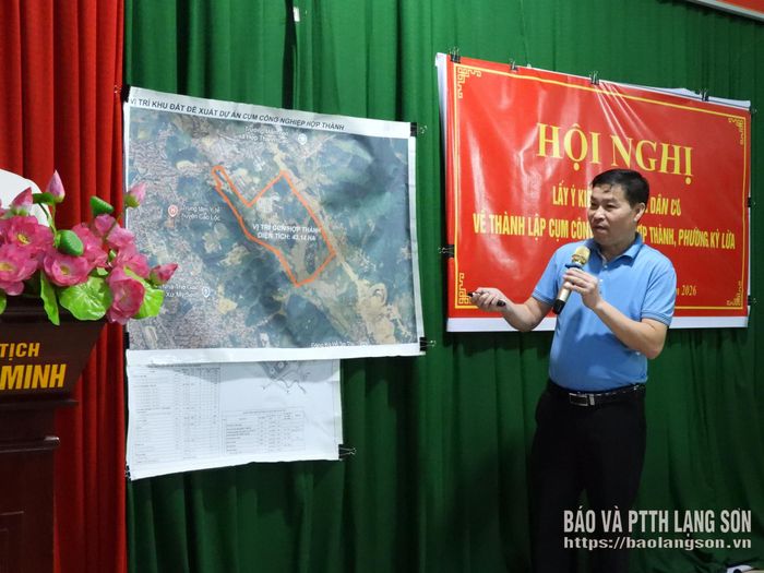 Đại diện nhà đầu tư giới thiệu về quy mô, phạm vi dự án