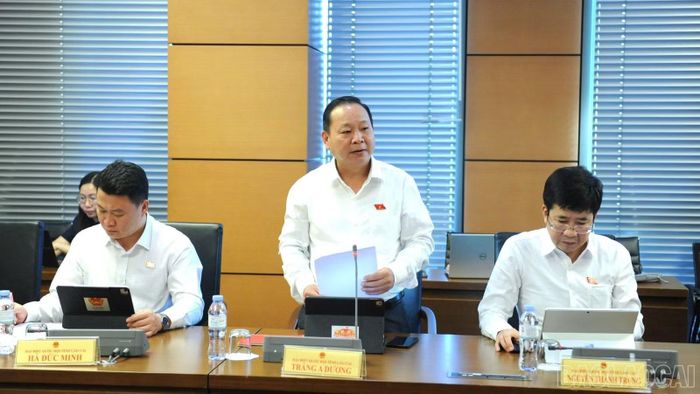  Đại biểu Tráng A Dương tham gia ý kiến đối với Dự án Luật sửa đổi, bổ sung một số điều của Luật Chứng khoán. 