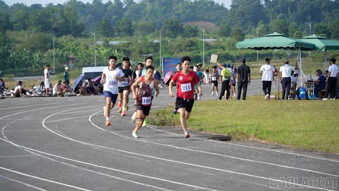 Các nội dung thi đấu diễn ra sôi nổi, khẳng định sự phát triển của thể thao học đường.