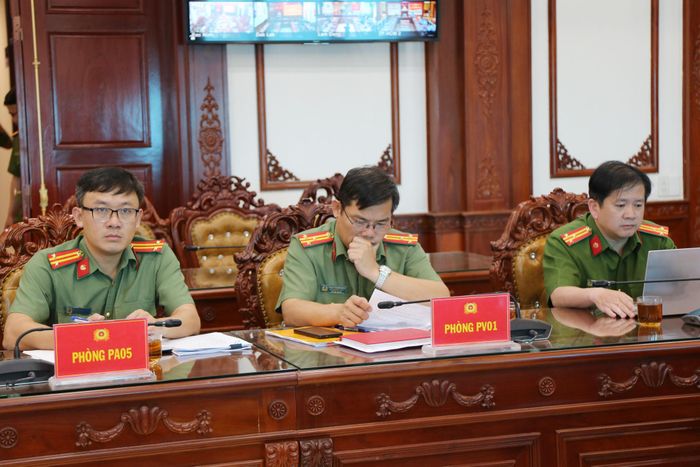 Các phòng chuyên môn thuộc Công an tỉnh Lâm Đồng tham dự hội nghị