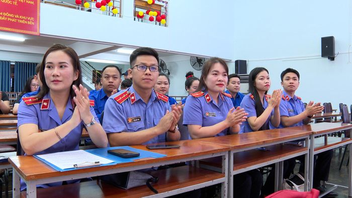 Đoàn viên thanh niên tham dự Lễ tuyên dương