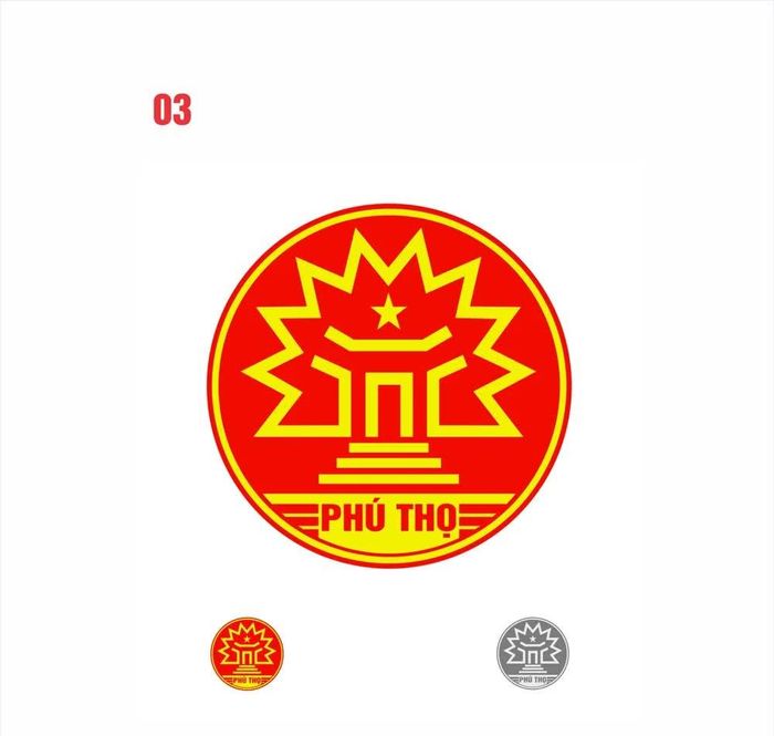 Hình ảnh logo 03 kèm theo mã số, phương án thiết kế.
