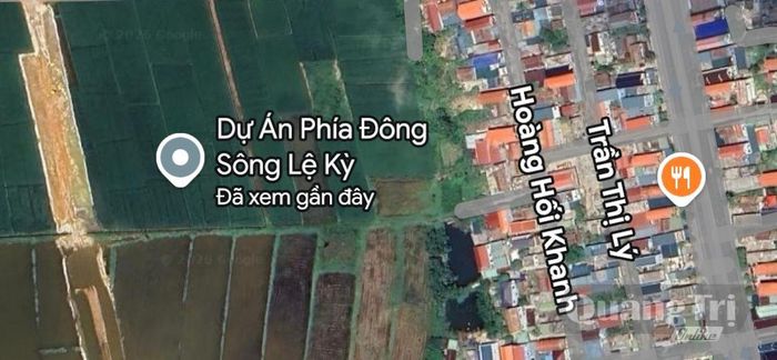 Địa điểm dự án Khu nhà ở thương mại phía Đông sông Lệ Kỳ-Ảnh minh họa (Nguồn: Google map)