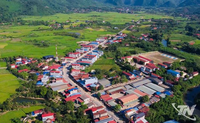 Trung tâm xã Tràng Xá hôm nay.