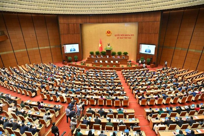 Toàn cảnh Phiên khai mạc Kỳ họp thứ 2, Quốc hội khóa XVI. (Ảnh: Nhật Bắc/chinhphu.vn)