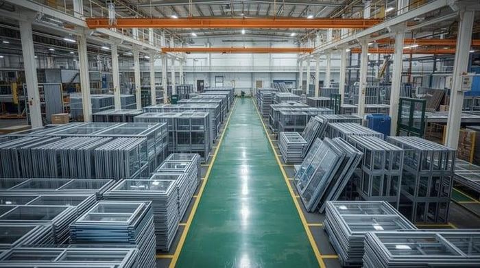 Cửa nhôm kính Trung Quốc đang bị Australia xem xét áp thuế chống bán phá giá. Ảnh: Trang thông tin doanh nghiệp Trung Quốc.