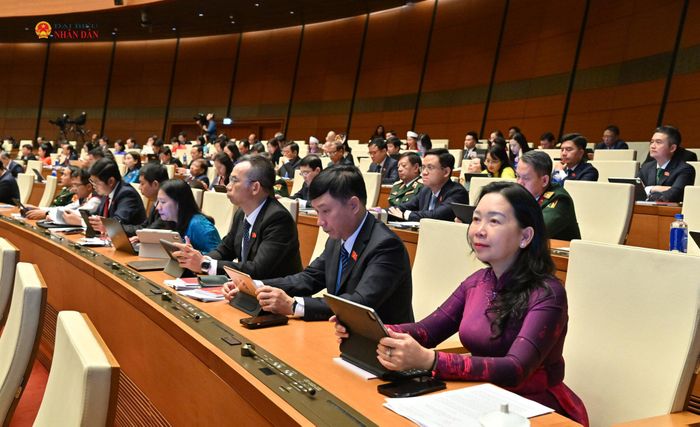 Các đại biểu tham dự phiên họp. Ảnh: Quang Khánh