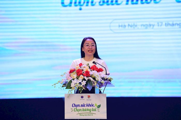 TS-BS Trần Khánh Thu, Giám đốc Quỹ Phòng bệnh (Bộ Y tế) chia sẻ tại chương trình (Ảnh: Mai Tùng/ Hanoimoi)