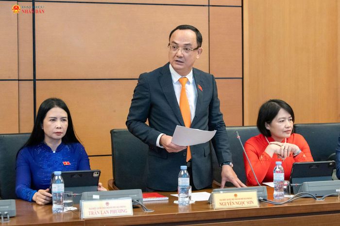 ĐBQH Nguyễn Ngọc Sơn (TP. Hải Phòng) phát biểu. Ảnh: Lâm Hiển