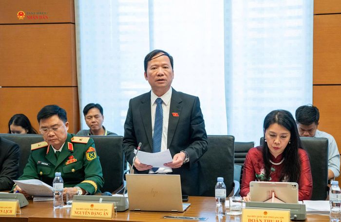 ĐBQH Nguyễn Đặng Ân (tỉnh Lạng Sơn) phát biểu. Ảnh: Lâm Hiển