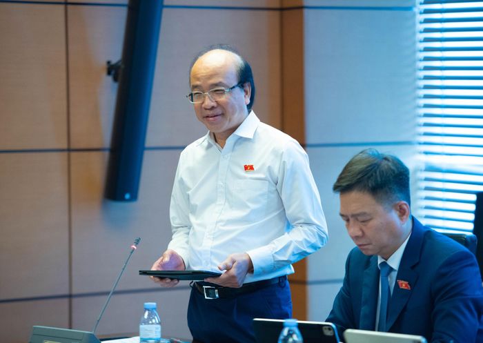 ĐBQH Phan Chí Hiếu (Cà Mau) phát biểu. Ảnh: Xuân Quý