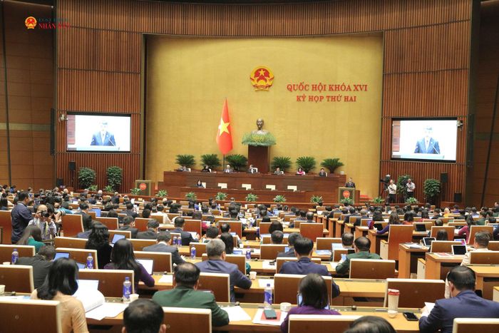 Toàn cảnh phiên khai mạc Kỳ họp thứ Hai, Quốc hội khóa XVI. Ảnh: Hồ Long