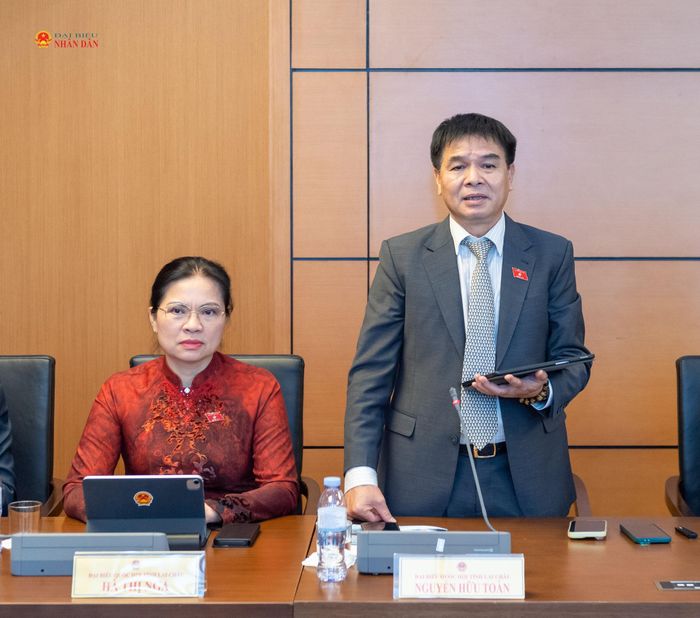 ĐBQH Nguyễn Hữu Toàn (Lai Châu) phát biểu. Ảnh: Mạnh Hưng