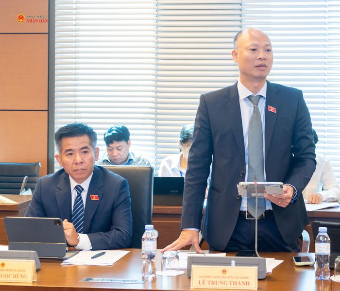 ĐBQH Lê Trung Thành (An Giang) phát biểu. Ảnh: Mạnh Hưng