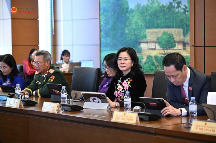 Các ĐBQH dự phiên thảo luận tại Tổ