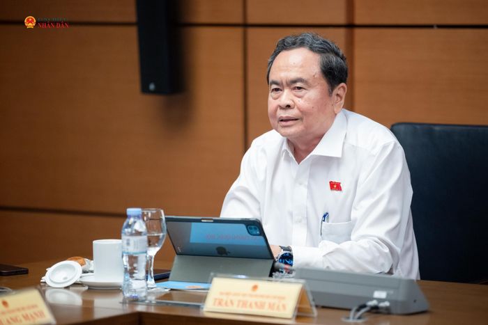 Chủ tịch Quốc hội Trần Thanh Mẫn phát biểu thảo luận
