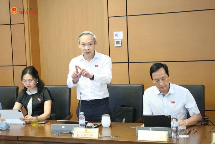 ĐBQH Phan Đức Hiếu (Hưng Yên) phát biểu. Ảnh: Đắc Trường