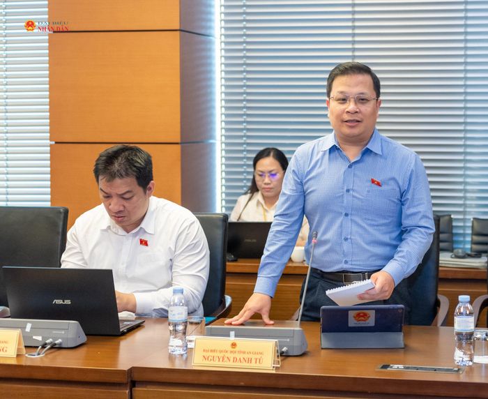 ĐBQH Nguyễn Danh Tú (An Giang) phát biểu. Ảnh: Mạnh Hưng