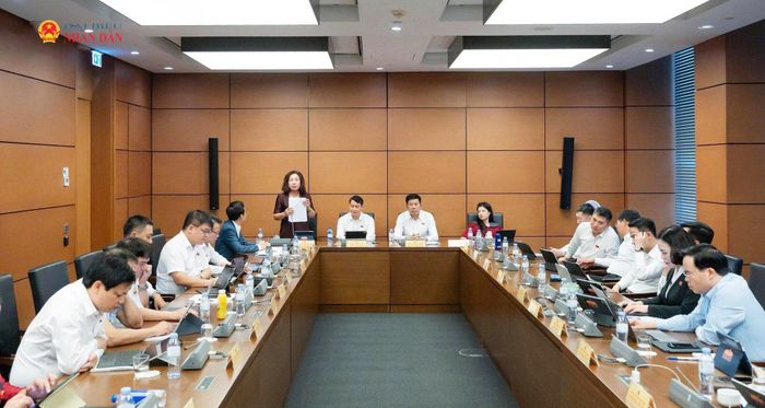 Toàn cảnh thảo luận tại Tổ 9. Ảnh: Trọng Hiếu