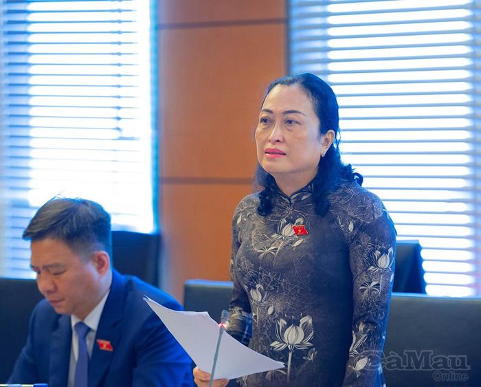 Đại biểu Trần Thị Hoa Ry, Phó Chủ tịch Hội đồng Dân tộc của Quốc hội, đề xuất bảo đảm khả năng tiếp cận dịch vụ bưu chính phổ cập, tăng cường bảo vệ nhóm yếu thế và dữ liệu cá nhân.