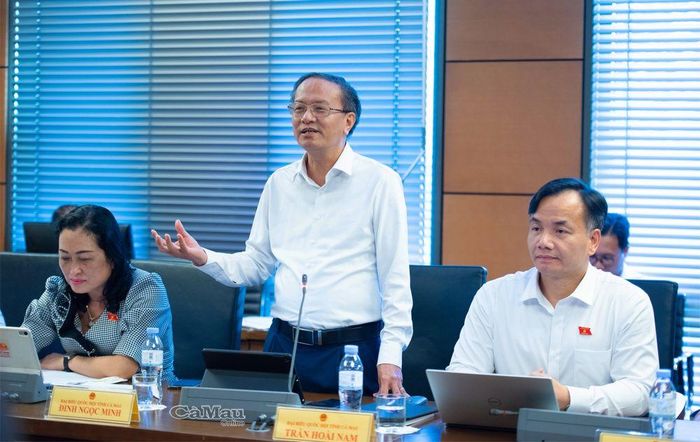 Đại biểu Đinh Ngọc Minh, Uỷ viên chuyên trách Uỷ ban Kinh tế và Tài chính của Quốc hội, đề nghị gắn chính sách hỗ trợ DNNVV với các tiêu chí đánh giá hiệu quả cụ thể, có thể đo lường được. Ảnh: XUÂN QUÝ