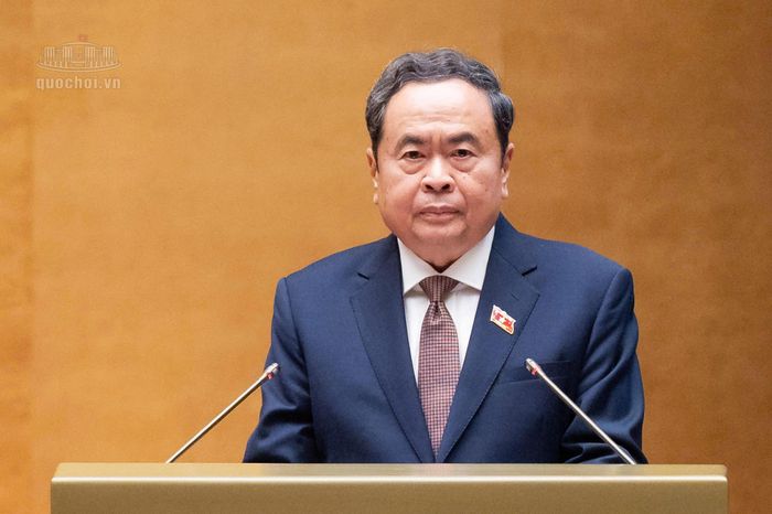 Chủ tịch Quốc hội Trần Thanh Mẫn phát biểu khai mạc Kỳ họp thứ Hai, Quốc hội khóa XVI. Ảnh: VPQH