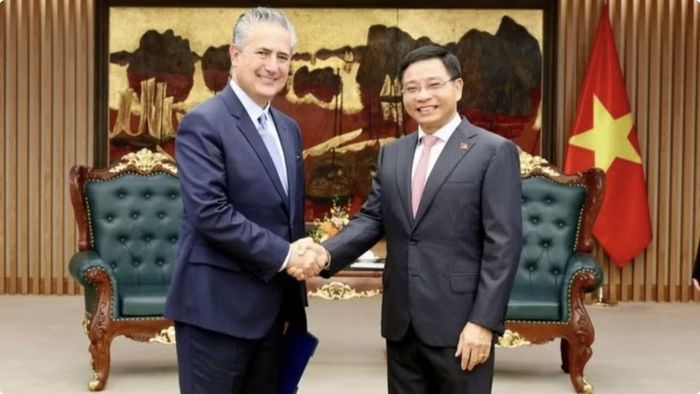 Phó Thủ tướng Nguyễn Văn Thắng tiếp ông Ernesto Torres Cantú, lãnh đạo cấp cao Tập đoàn Citigroup. Ảnh: Đức Tuân/Báo Điện tử Chính phủ.
