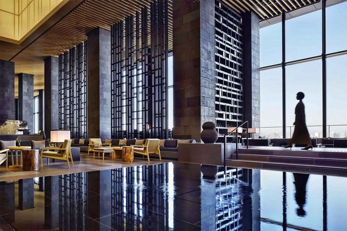 Bên trong khách sạn Aman Tokyo. (Ảnh: Privateupgrades)
