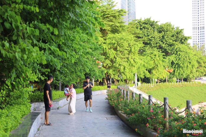 Trong đó, đi bộ, vận động nhẹ và thư giãn bên hồ là những hoạt động góp phần hình thành thói quen sống năng động, đồng thời phát huy giá trị của không gian công cộng trong đời sống đô thị.