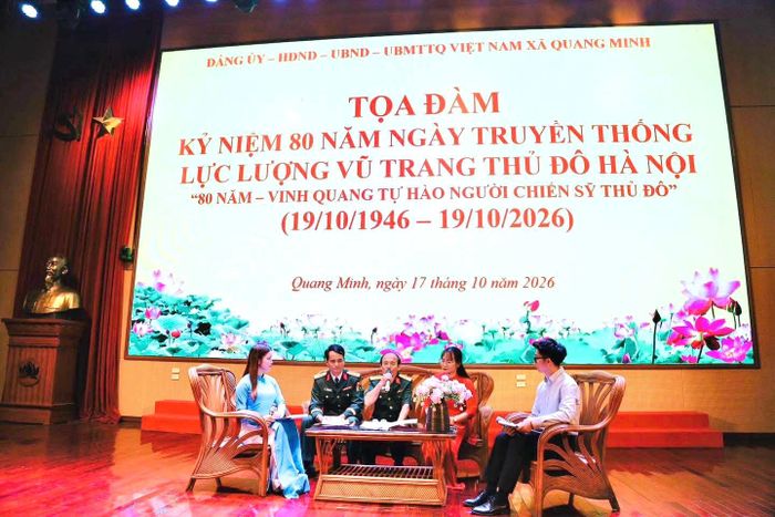 Các đại biểu tham gia giao lưu, toạ đàm tại chương trình. Ảnh: PV