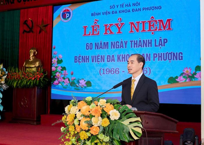 TS.BS Nguyễn Đình Hưng, Phó Giám đốc Sở Y tế Hà Nội phát biểu. Ảnh: Duy Tuân
