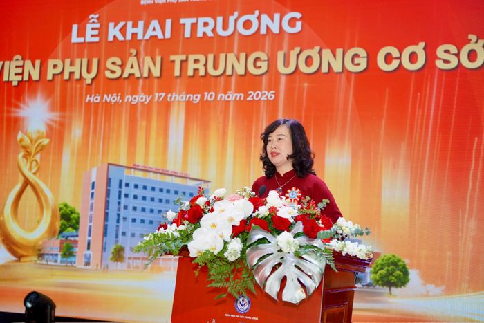 Uỷ viên Ban Chấp hành Trung ương Đảng, Bộ trưởng Bộ Y tế Đào Hồng Lan phát biểu. Ảnh: Thanh Hải